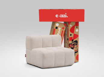EEAZI modulares Sofa 1 Mittelelement in Kombination, in beiger Farbe