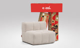 EEAZI modulares Sofa 1 Mittelelement in Kombination, in beiger Farbe