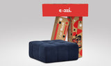 EEAZI modulares Sofa 1 Hocker in Kombination, in blauer Farbe