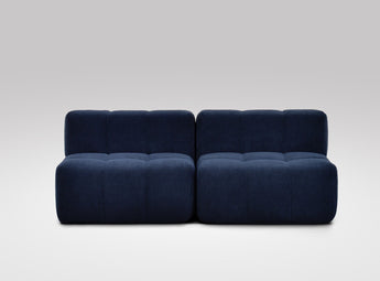 EEAZI modulares Sofa - 2 Mittelelemente - blau