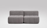 EEAZI modulares Sofa - 2 Mittelelemente - grau