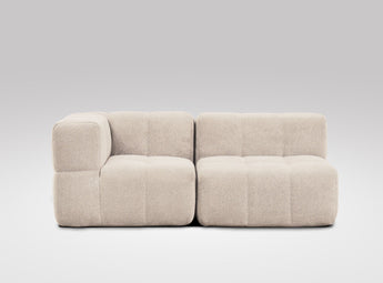 EEAZI modulares Sofa - 1 Eckelement, 1 Mittelelement - beige