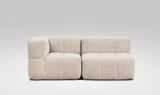 EEAZI modulares Sofa - 1 Eckelement, 1 Mittelelement - beige