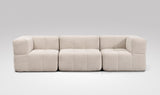 EEAZI modulares Sofa - 2 Eckelementelem, 1 Mittelelement - beige