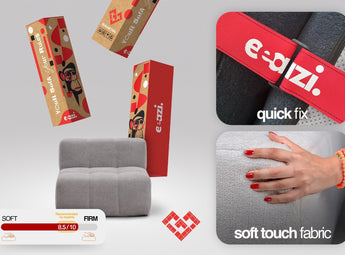 Modulares EEAZI-Sofa mit Premium-weichem Polster, schnell, mit stabiler Verbindung, in kompakter Verpackung, mit leichtem Transport