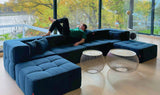 bequem blau EEAZI Sofamodul mit Premiumstoffpolsterung, in hellem Interieur