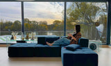 leicht zusammensteckbar, blau it soft-touch Oberfläche und besonders harmonischem Erscheinungsbild im Interieur.