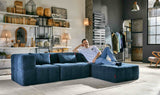 bequem blau EEAZI Sofamodul mit Premiumstoffpolsterung, in hellem Interieur