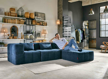 bequem blau EEAZI Sofamodul mit Premiumstoffpolsterung, in hellem Interieur