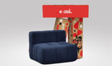 EEAZI modulares Sofa 1 Mittelelement in Kombination, in blauer Farbe