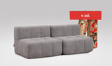 EEAZI modulares Sofa 2 Mittelelemente in Kombination, in grauer Farbe