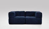 EEAZI modulares Sofa - 2 Eckelementelem - blau