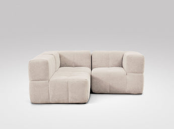 EEAZI modulares Sofa - 1 Eckelement, 2 Mittelelemente - beige