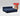EEAZI modulares Sofa 2 Mittelelemente, 2 Hocker im Set, in blauer Farbe
