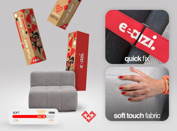 Modulares EEAZI-Sofa mit Premium-weichem Polster, schnell, mit stabiler Verbindung, in kompakter Verpackung, mit leichtem Transport