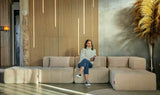 Flexibles modulares Sofa-Set in verschiedenen Farben, mit schneller Montage und kompakter Verpackung .