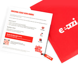 EEAZI Sofa-Stoffmuster – Grau, Beige, Blau